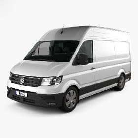 Volkswagen Crafter L1H2 with HQ interior 2017 3D